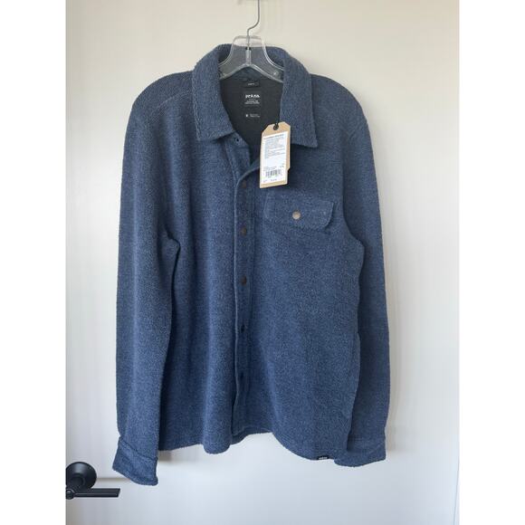 prAna IncrediWool Overshirt Medium – Stormy Night Heather – NWT - Picture 2 of 10